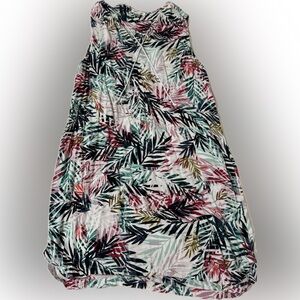 beachlunchlounge Multicolor Leaf Print Dress